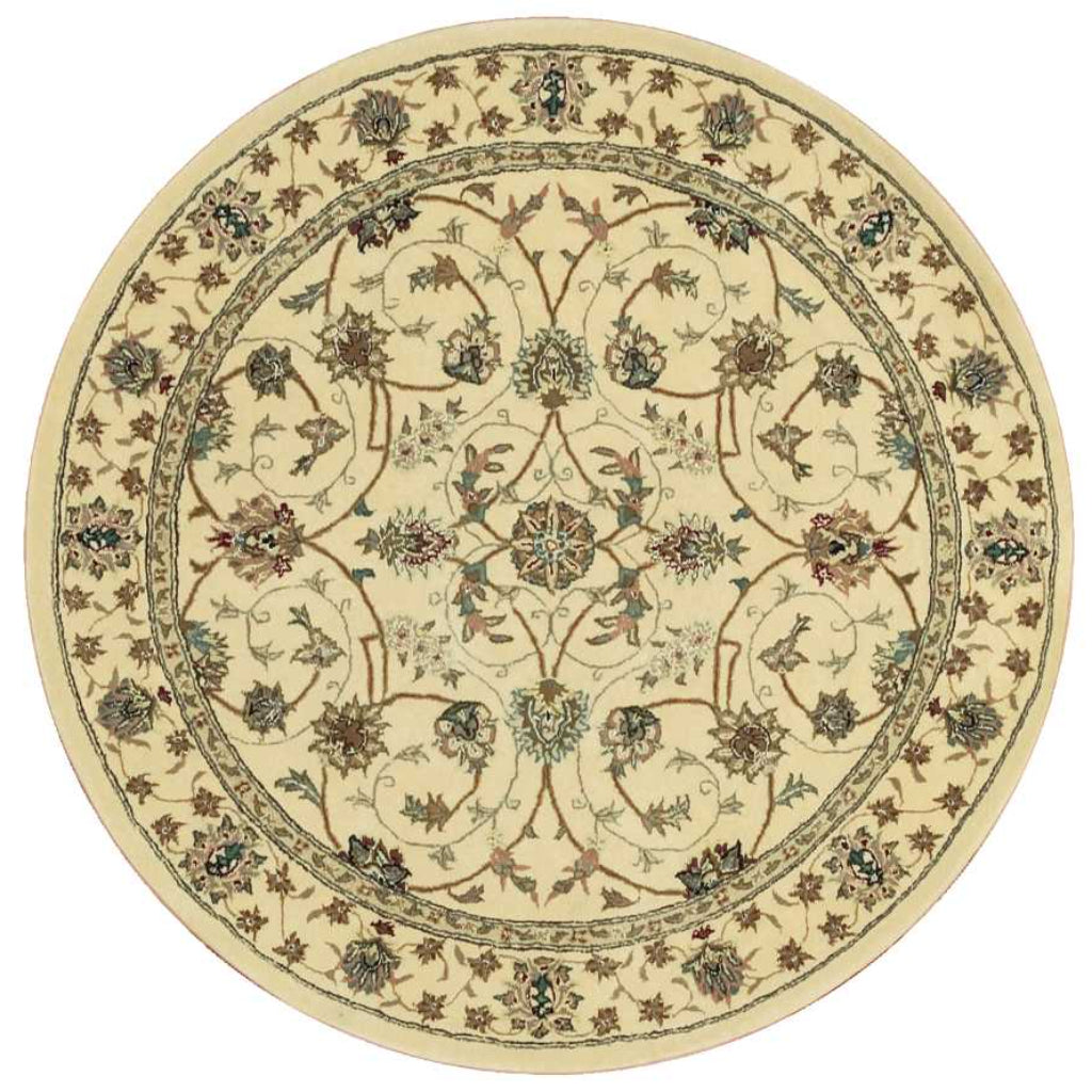 Nourison Home Nourison 2000 Multicolor 2023 Indoor Round Area Rug - Classic Wool & Silk Hand Tufted Rug-