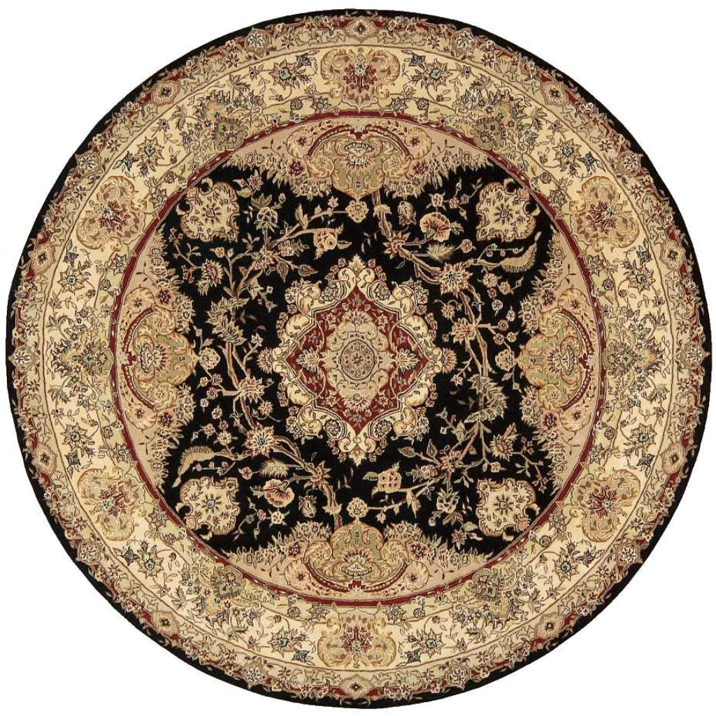 Nourison Home Nourison 2000 Multicolor 2028 Indoor Round Area Rug - Exquisite Wool & Silk Hand Tufted Rug-