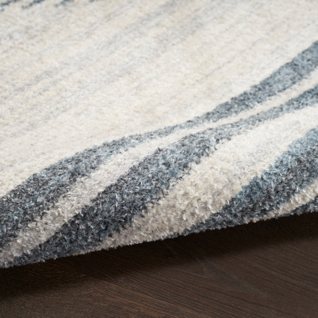 Nourison Home Astra ASW05 Rectangle Blue Machine Washable Rug - Power Loomed Indoor Rug