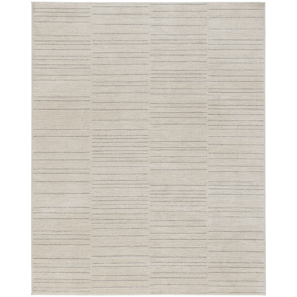 Nourison Home Andes AND02 Beige Rectangle Indoor Area Rug - Power Loomed Medium Pile Rug-