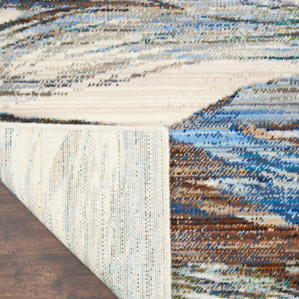 Nourison Home Chroma CRM01 Multicolor Rectangle Indoor Area Rug - Modern Style Loom-Woven Medium Pile Rug-