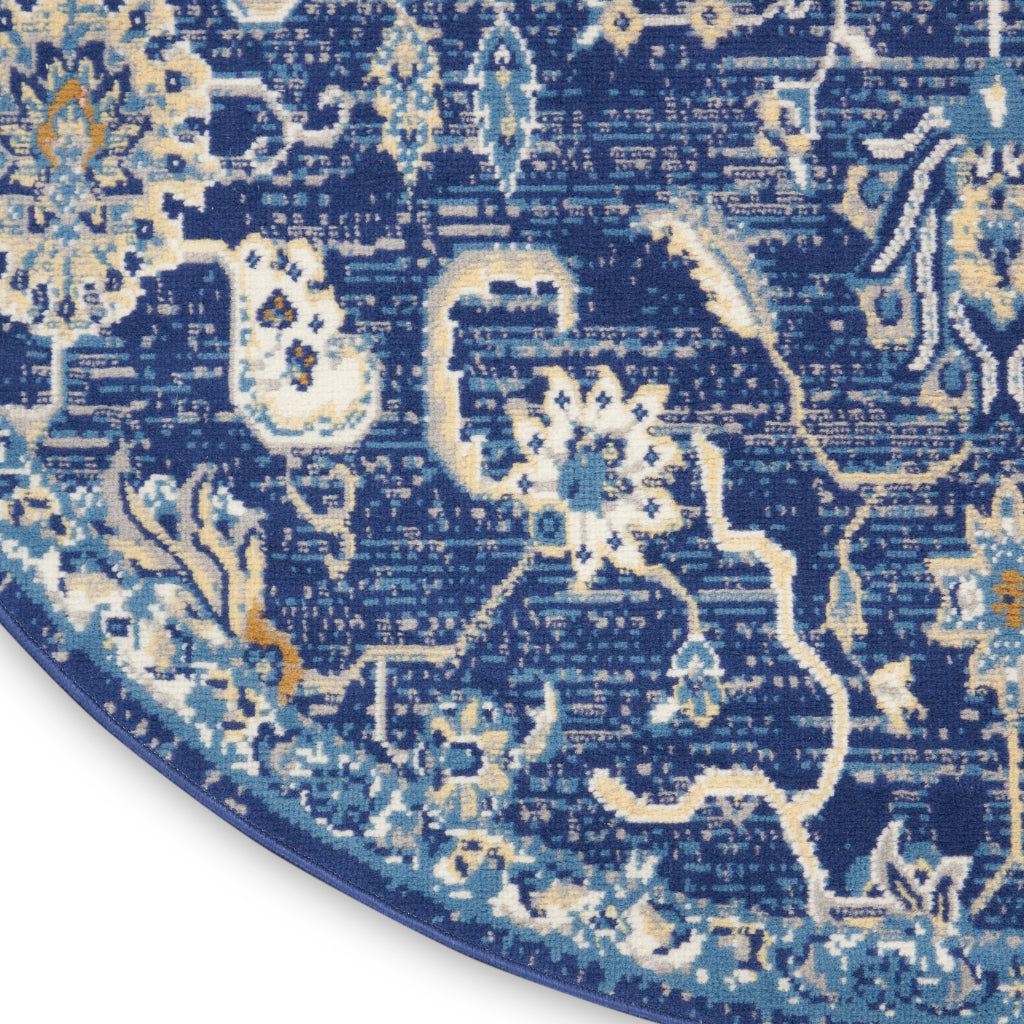 Nourison Home Grafix GRF24 Multicolor Indoor Round Area Rug - Power Loomed Medium Pile Rug