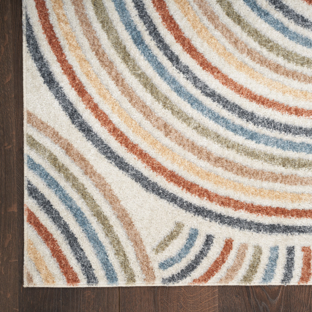 Nourison Home Astra ASW08 Rectangle Multicolor Machine Washable Rug - Power Loomed Indoor Rug-