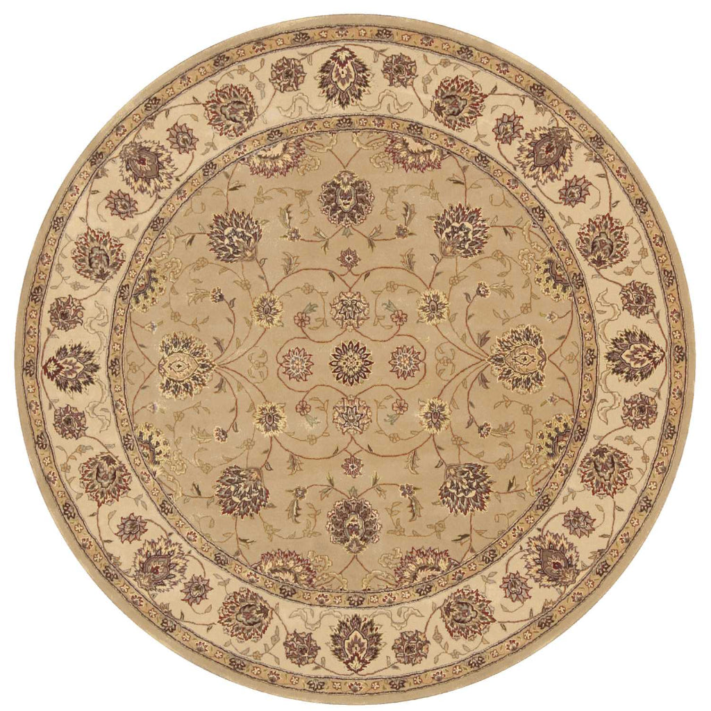 Nourison Home Nourison 2000 Multicolor 2071 Indoor Round Area Rug - Fine Wool & Silk Hand Tufted Rug-