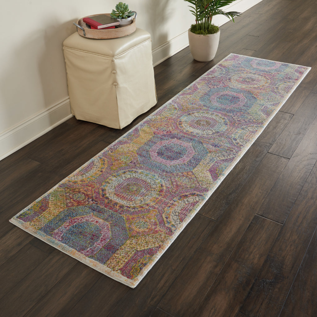 Nourison Home Global Vintage GLB05 Multicolor Indoor Runner - Medium Pile Runner with Bohemian Style