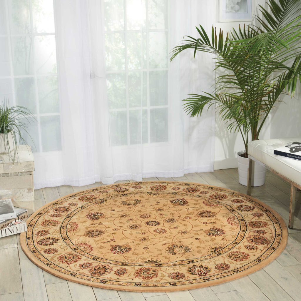 Nourison Home Nourison 2000 Multicolor 2071 Indoor Round Area Rug - Fine Wool & Silk Hand Tufted Rug-