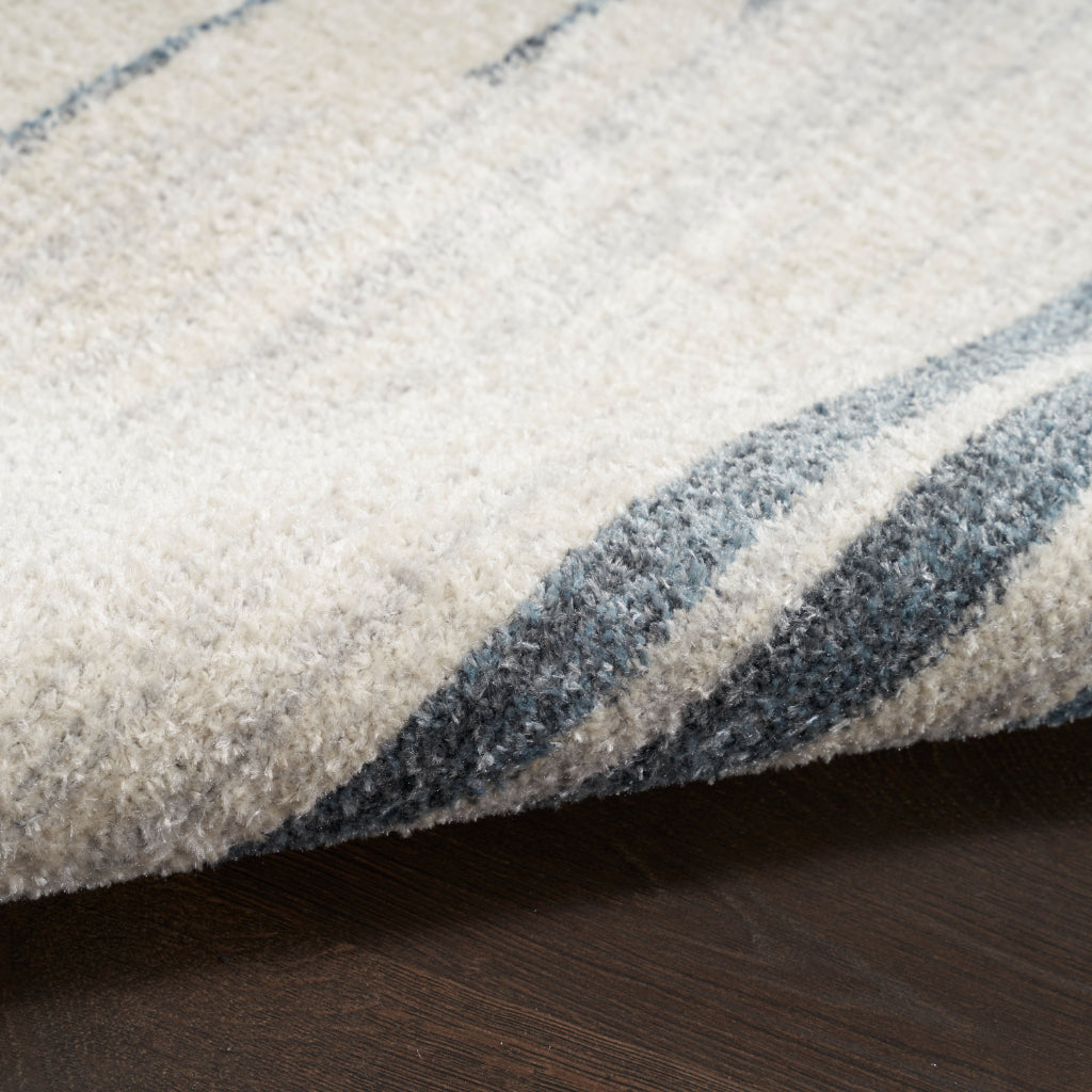 Nourison Home Astra ASW04 Rectangle Blue Machine Washable Rug - Power Loomed Indoor Rug