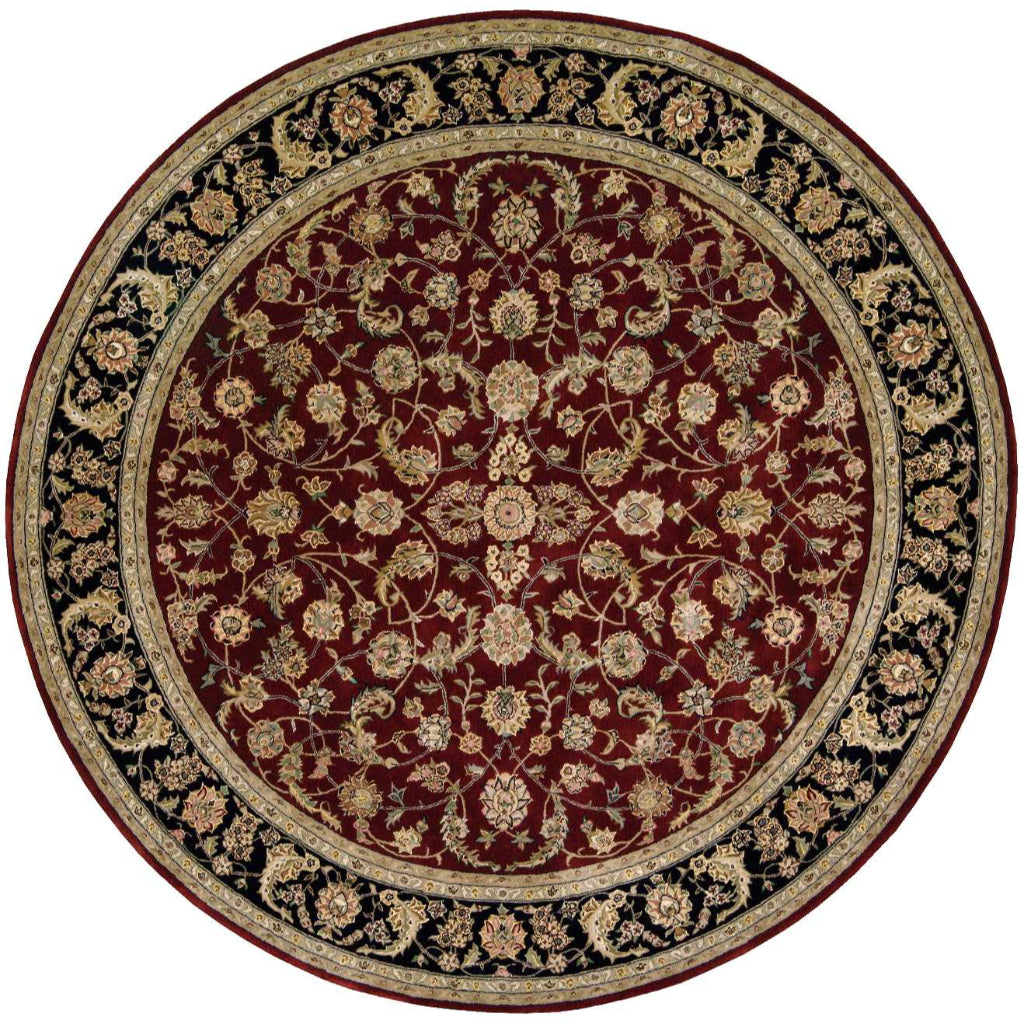 Nourison Home Nourison 2000 Multicolor 2002 Indoor Round Area Rug - Traditional Hand Tufted Rug Made of New Zealand Wool &amp; Silk