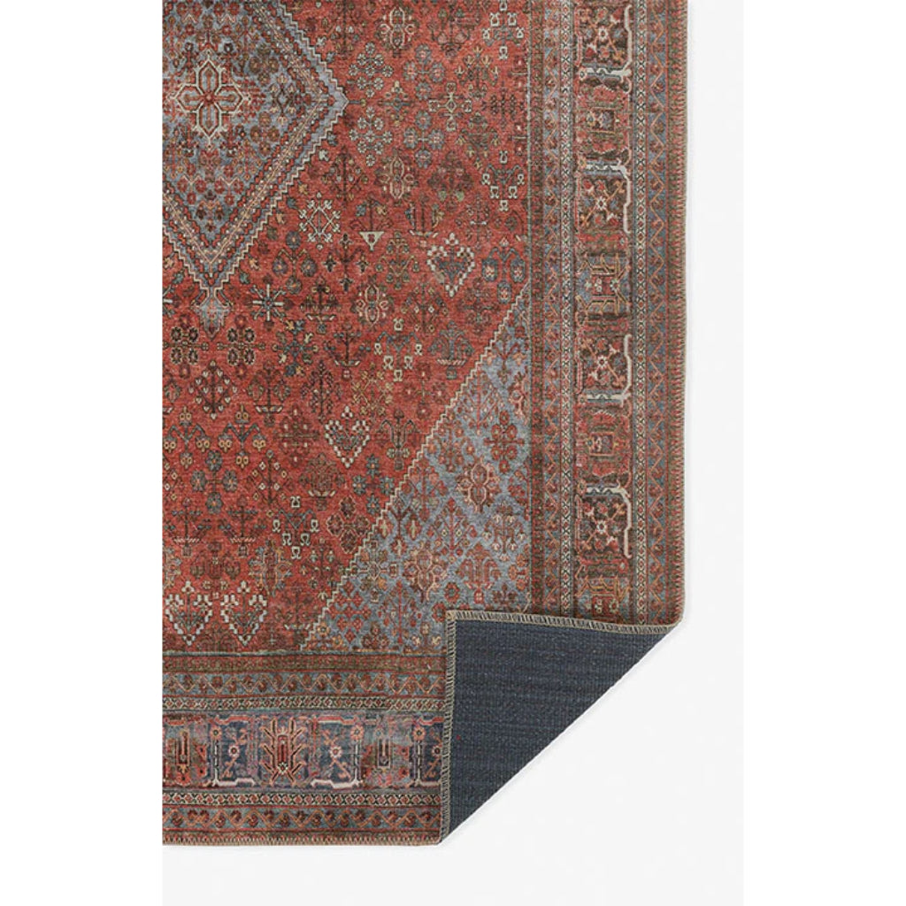 Momeni Afshar AFS-38 Copper Machine Woven Persian Style Area Rug & Runner - Elegant Rug Made of 100% Polyester Chenille with Copper Traditional Floral Design-