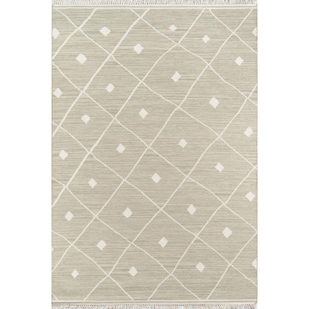 Momeni Appleton THO-3 Sage Thompson by Erin Gates Hand-Woven Bohemian Area Rug & Runner - Comfortable Low Pile Rug with Diamond Pattern Made of 100% Wool-