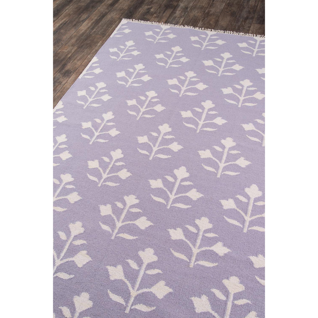 Momeni THO-6 Lilac Thompson by Erin Gates Hand-Woven Bohemian Area Rug &amp; Runner - Comfortable Low Pile Rug with Floral Design Made of 100% Wool