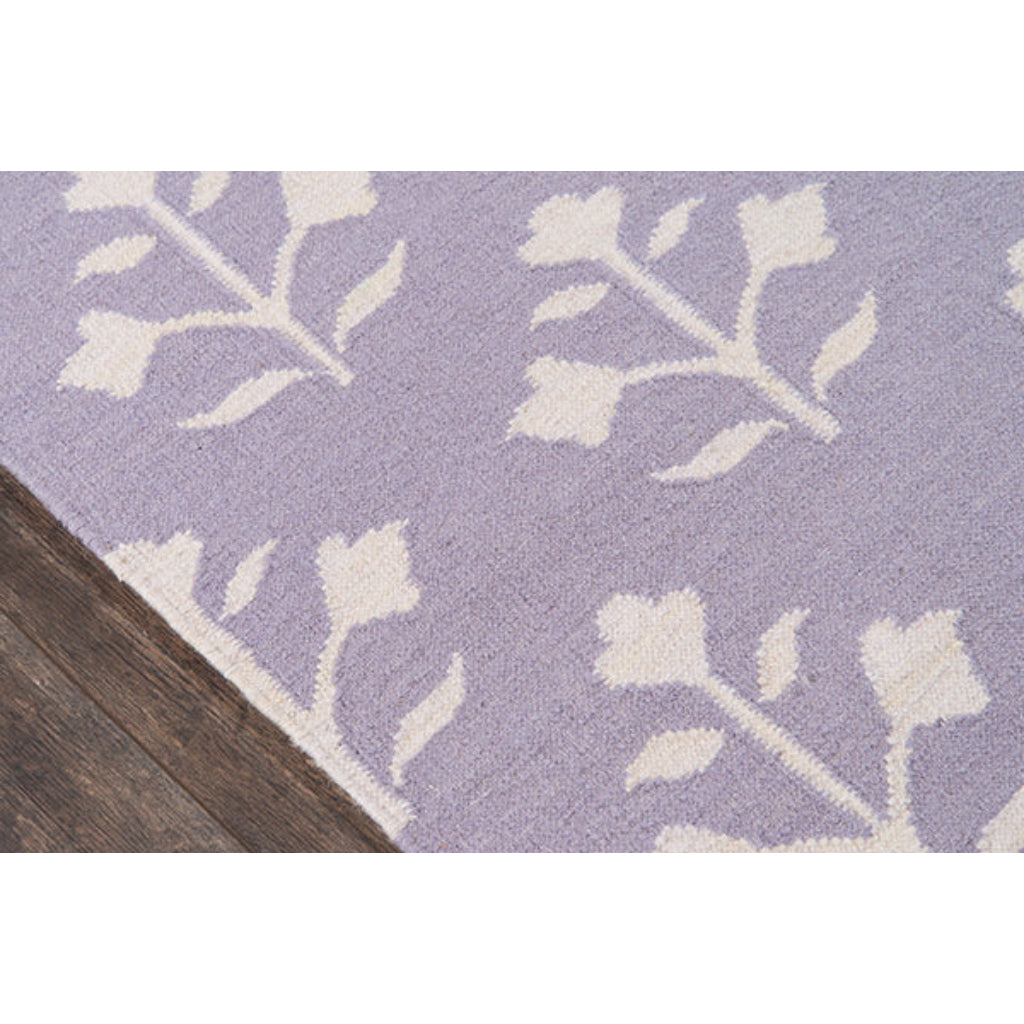 Momeni THO-6 Lilac Thompson by Erin Gates Hand-Woven Bohemian Area Rug &amp; Runner - Comfortable Low Pile Rug with Floral Design Made of 100% Wool