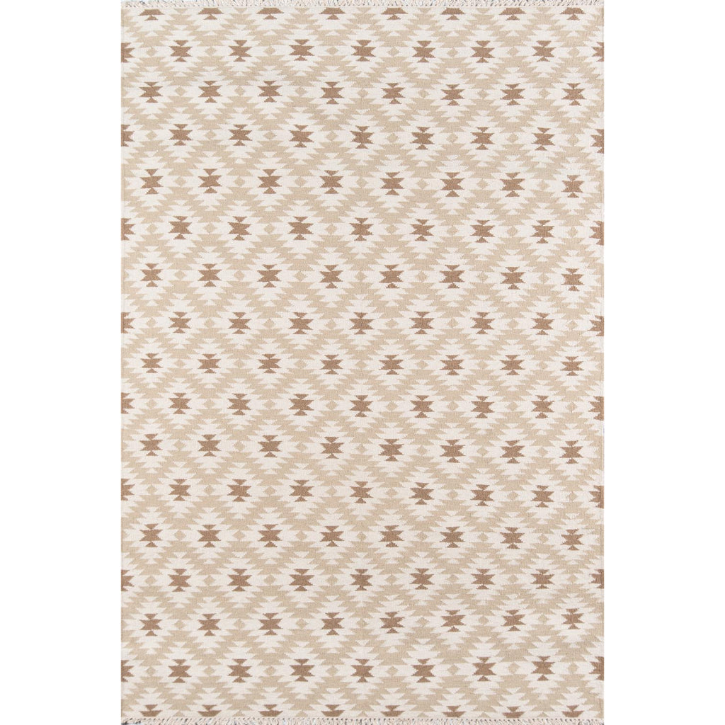 Momeni THO-10 Beige Thompson by Erin Gates Hand-Woven Bohemian Area Rug & Runner - Stylish Low Pile Rug with Diamond Pattern Made of 100% Wool-