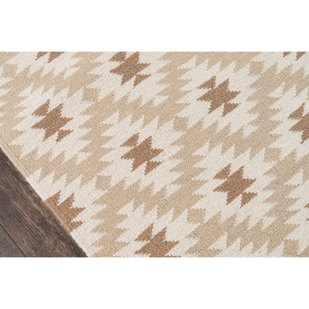 Momeni THO-10 Beige Thompson by Erin Gates Hand-Woven Bohemian Area Rug &amp; Runner - Stylish Low Pile Rug with Diamond Pattern Made of 100% Wool