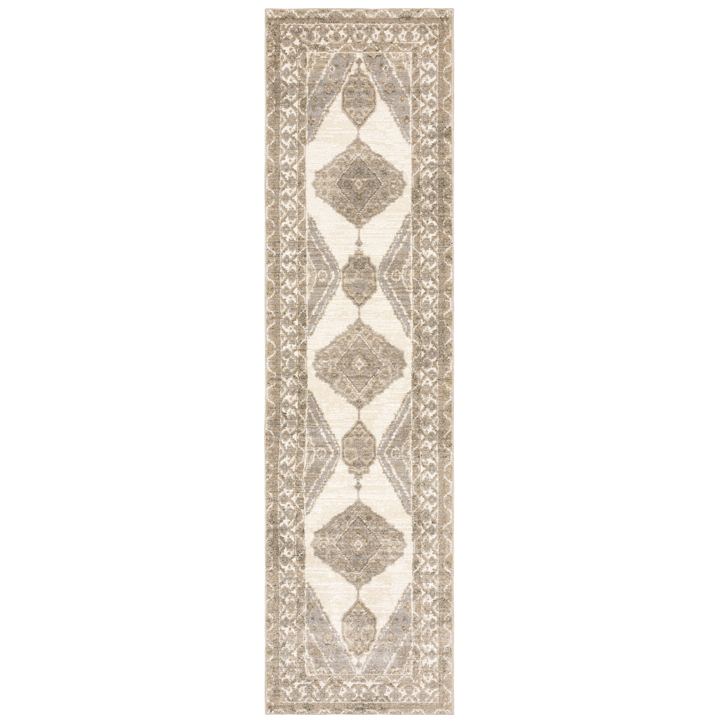Oriental Weavers Andorra 298C0 Multicolor Rectangle Indoor Runner - Durable &amp; Stain Resistant Rug with Classic Medallion Design